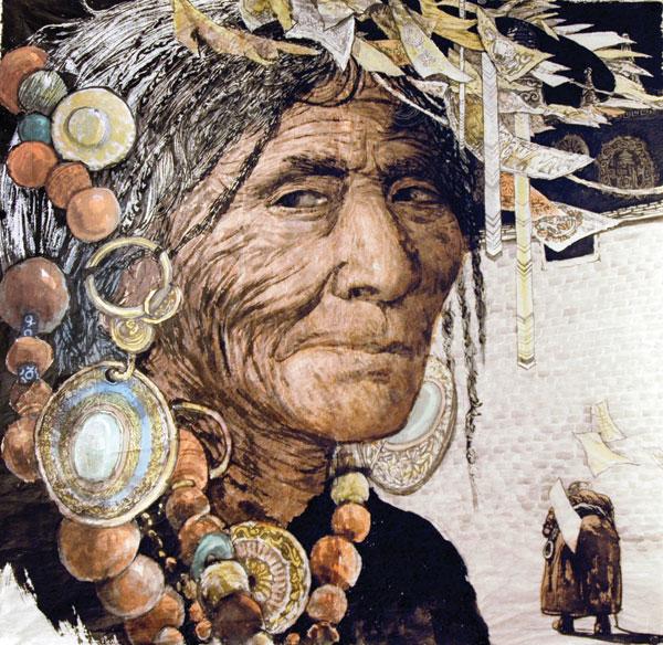 9、《藏族老阿媽》國畫148.5x144.4cm-2008年作.jpg