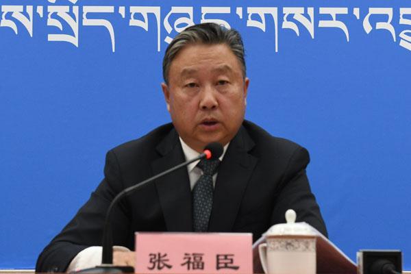新聞發(fā)言人：西藏山南市副市長、市脫貧攻堅指揮部部副指揮長 張福臣.jpg