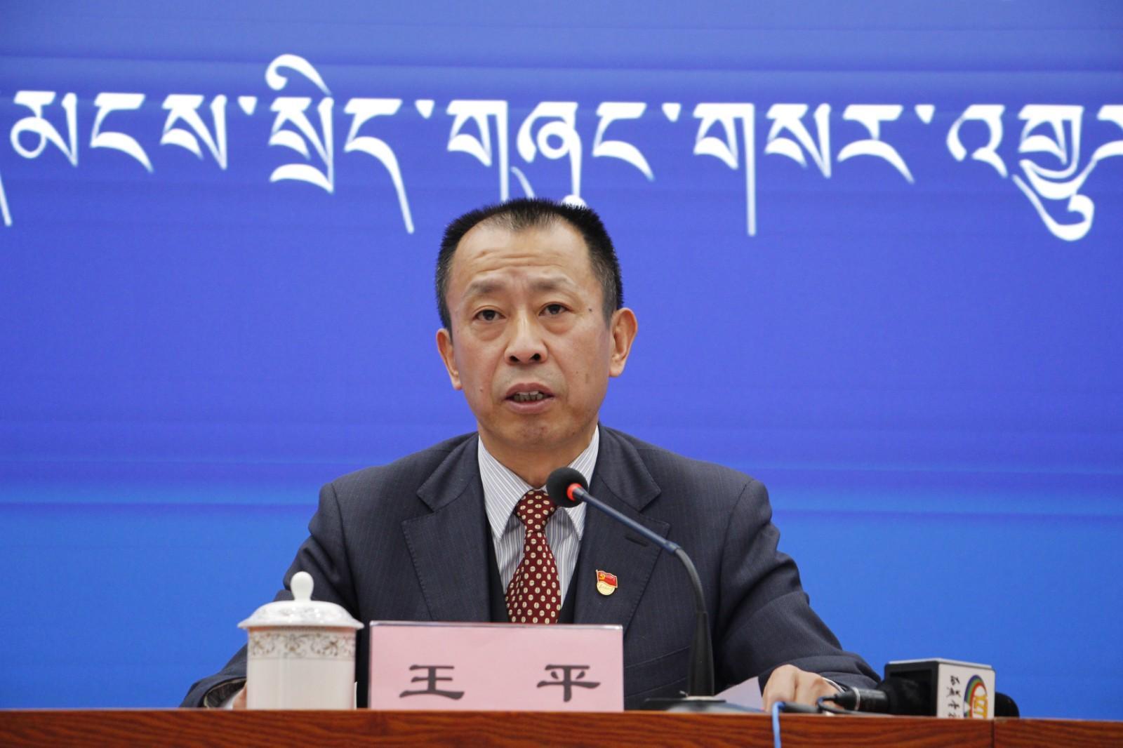 新聞發(fā)言人：西藏自治區(qū)水利廳黨組成員、副廳長王平.JPG