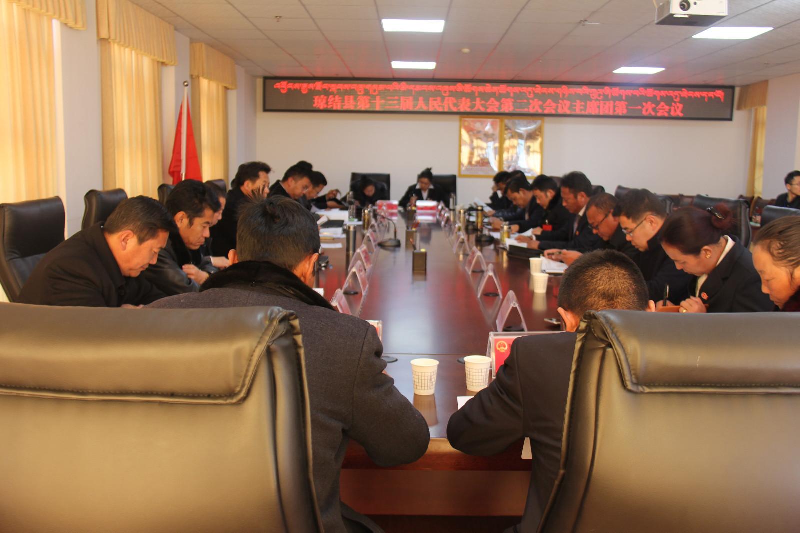 圖4為：瓊結(jié)縣第十三屆人民代表大會第二次會議舉行主席團(tuán)第一次會議。.JPG